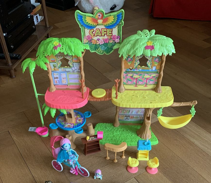 ENCHANTIMALS Dschungelwald Café Puppenhaus mit Puppe | Kaufen auf Ricardo