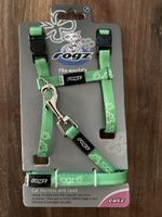 Rogz Kiddycat Geschirr & Leine L Lime Paws Grösse S