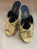 GUCCI Pumps Sandalen Gold NEU