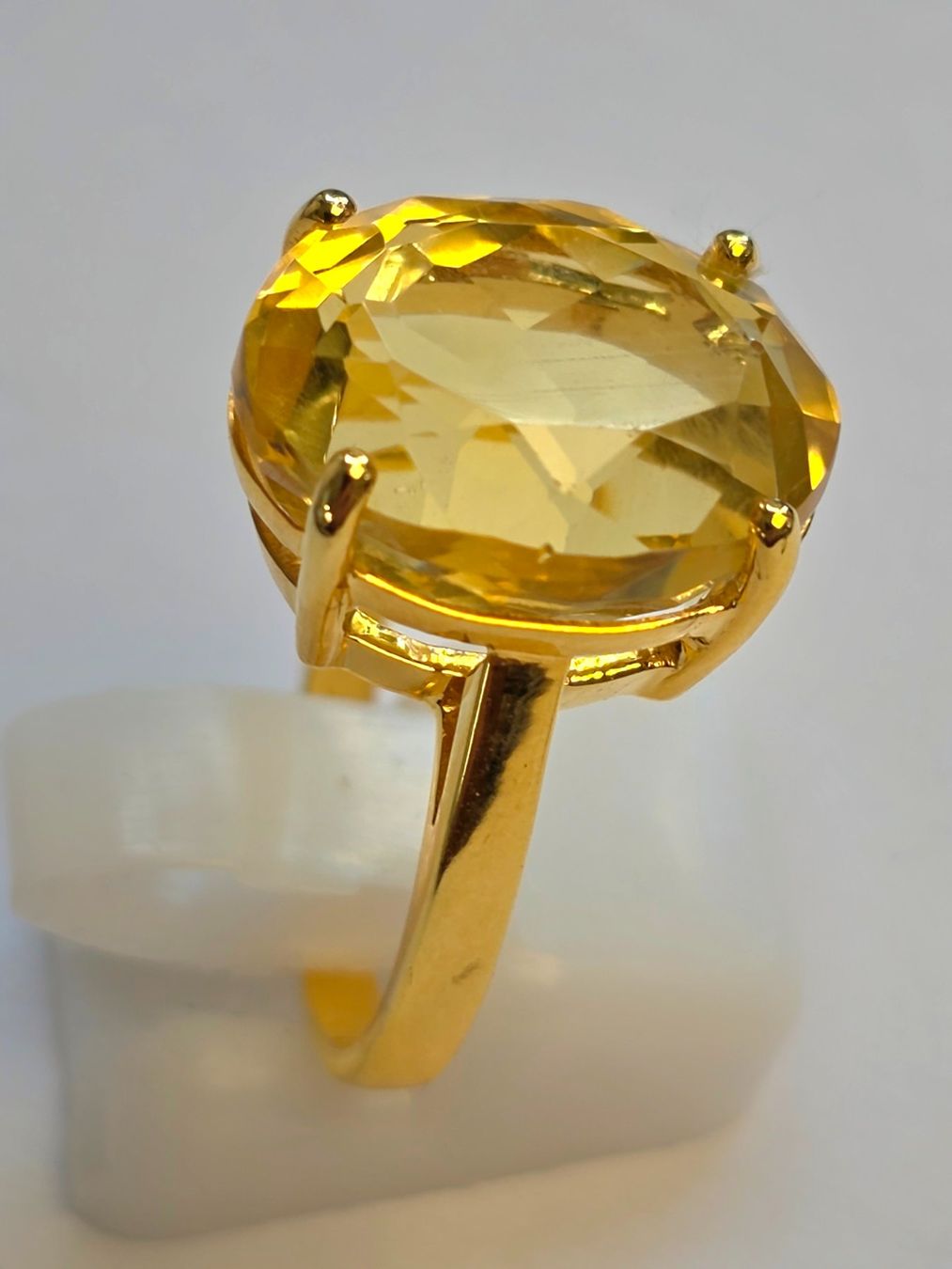 Anelli: Gold Fingering GelbSafir – Nuovo e nell'imballaggio originale da Zürich venduto da adriben 7