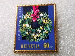 Ansteckpin 27: Pro Juventute Briefmarke Helvetia