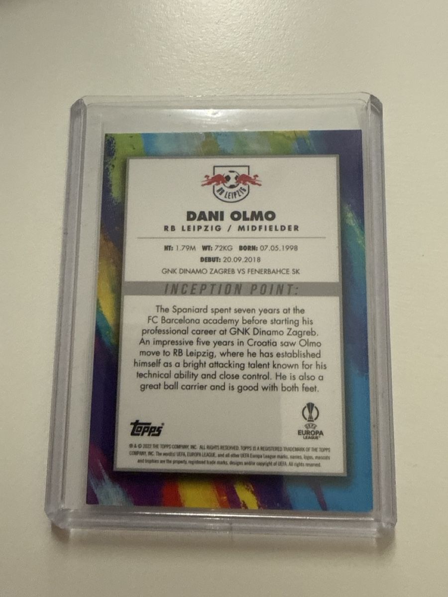 Topps Carte collezionabili: Dani Olmo, RB Leipzig, Topps Inception – Usato da Bäretswil venduto da pu0_7rmv 1