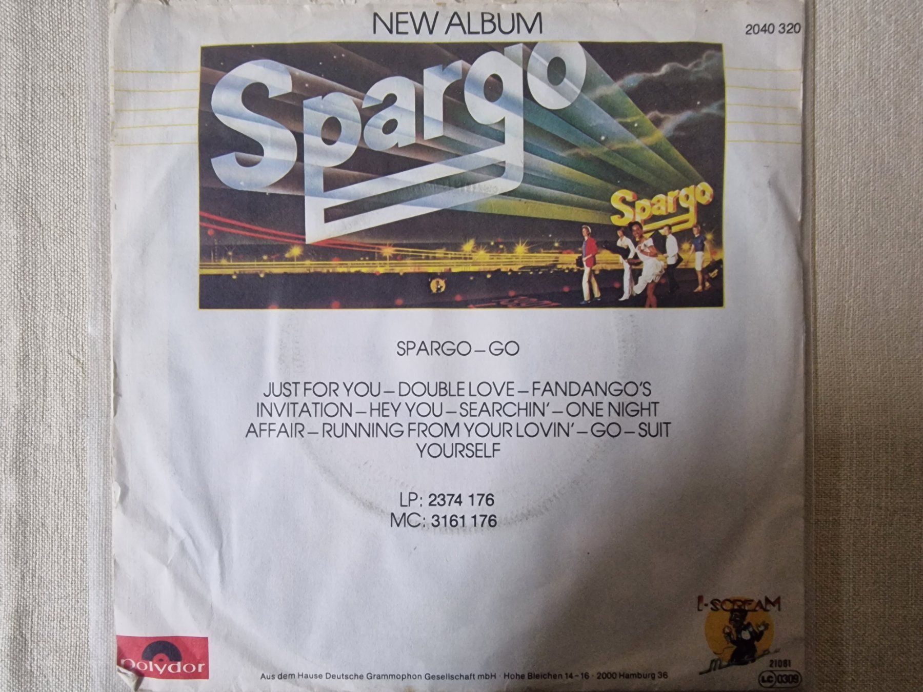 Dischi in vinile: Spargo Single – Just For You – Usato da Root venduto da atelier22 1