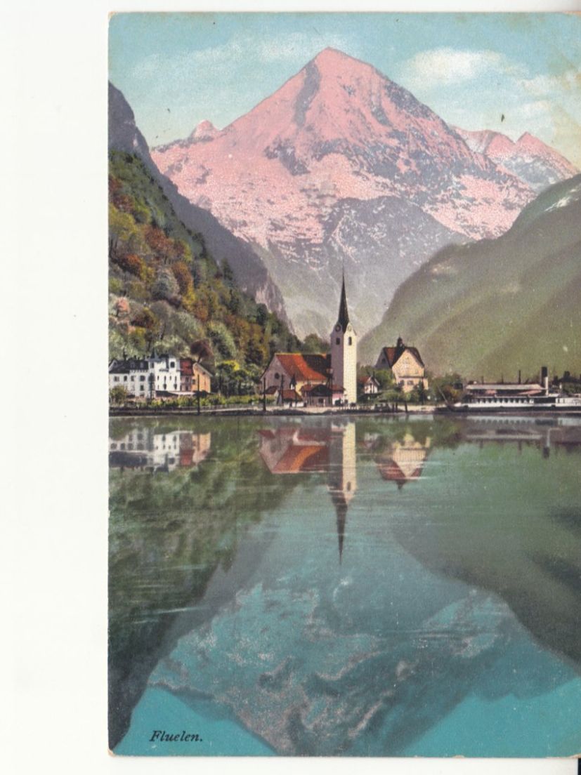 Cartoline postali: Fluelen ca. 1915, Dampfschiff Restauration – Usato da Bürglen TG venduto da StampGraf