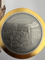 Seltene Gedenkmünze "Spanisch-Brötli-Bahn" 
