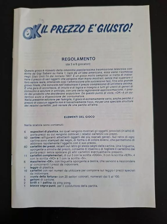Spiele: Gioco da Tavolo OK IL PREZZO È GIUSTO – Neu und originalverpackt aus Lugano von ioa_zp8h 4