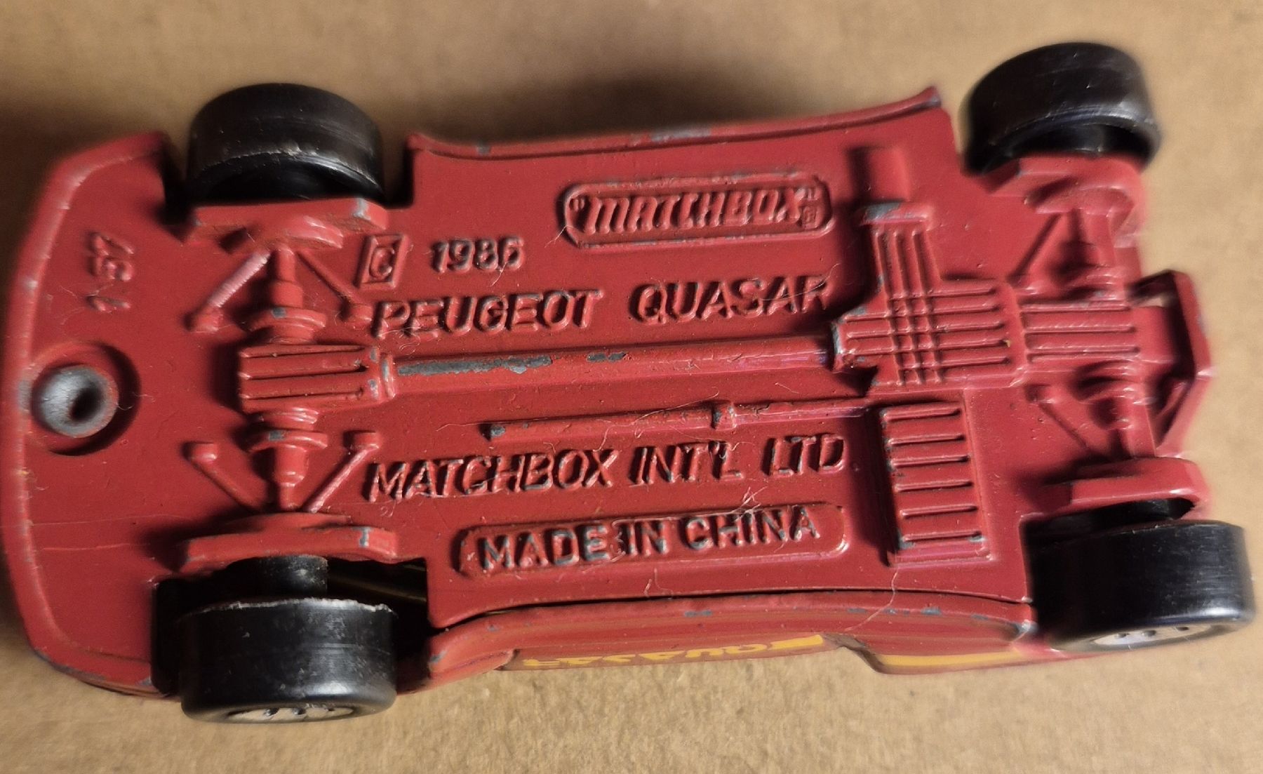 Matchbox Modellautos: Matchbox, Peugeot Quasar, Original 1986 – Gebraucht aus Halten von GiMu.84 4