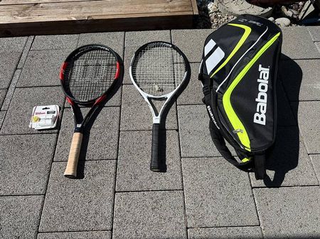 Tennisschläger Set inkl Tasche und zubehör