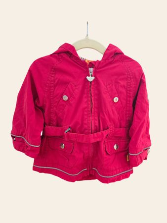 Steiff Jacke Gr. 74 – Rot Mantel Übergangsjacke Kapuze 