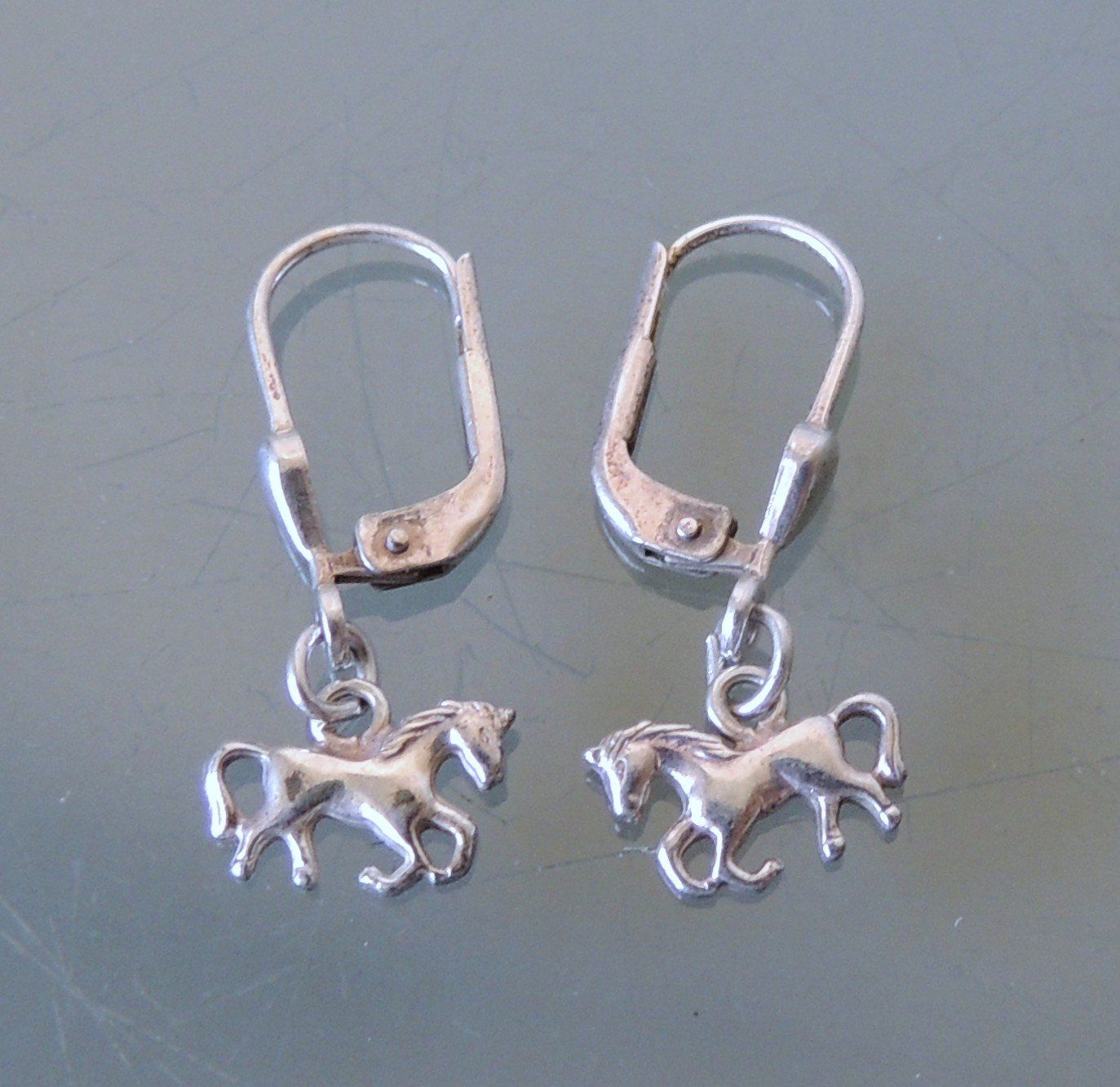 Boucles d'oreille: Pferd Pony Silber 925 Ohrringe – D'occasion à Waldenburg par schaller707