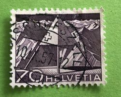Nr.308 mit Stempel Triangulationspunkt Technik und Landschaf