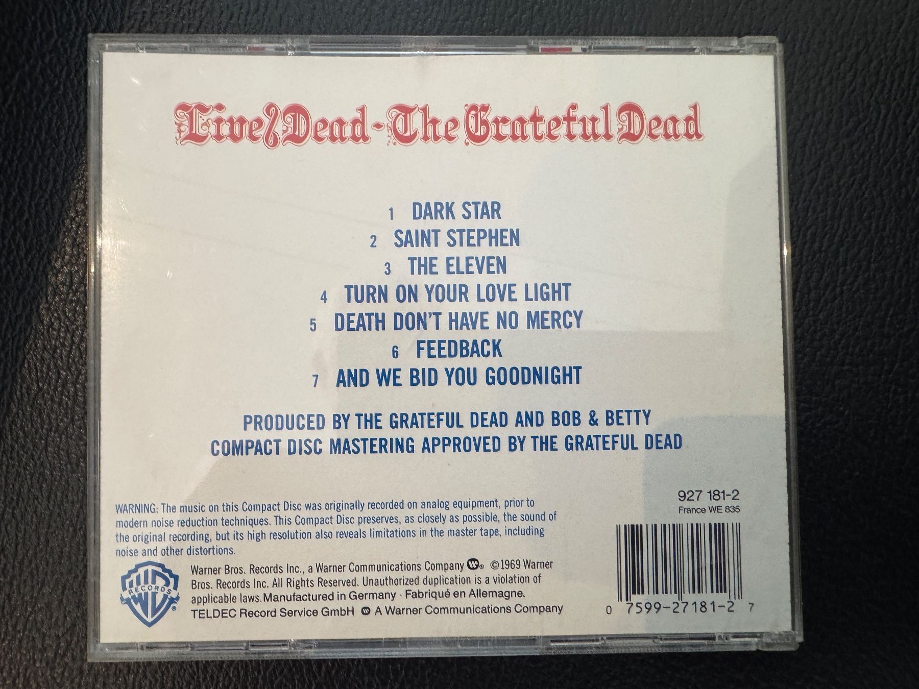 CD: THE GRATEFUL DEAD - LIVE / DEAD – Nuovo (secondo la descrizione) da Duggingen venduto da Kisha010 2
