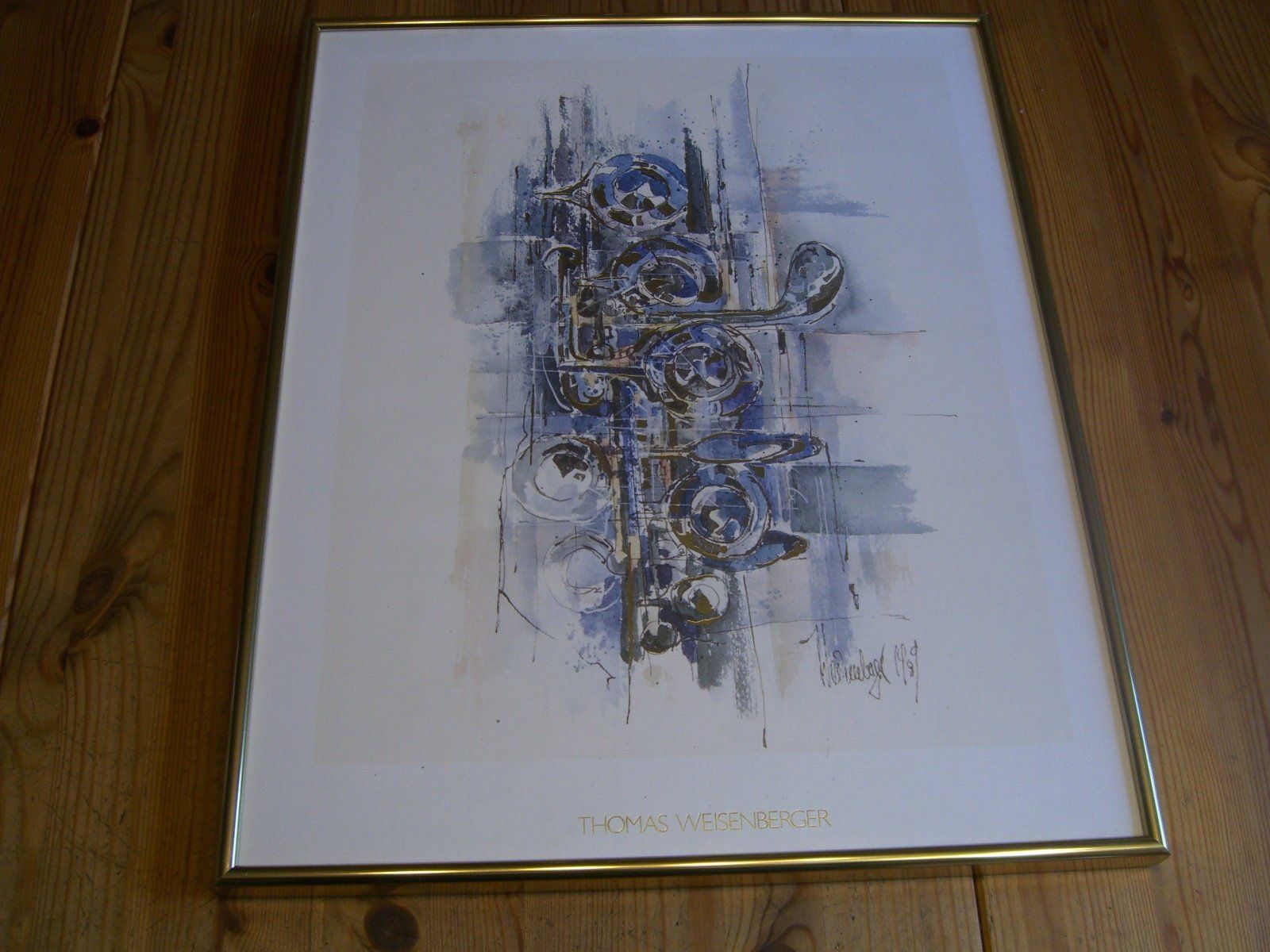 Foto & Immagini: Kunstdruck T.Weisenberger "Querflöte" 98 – Usato da Winterthur venduto da Gaia 3