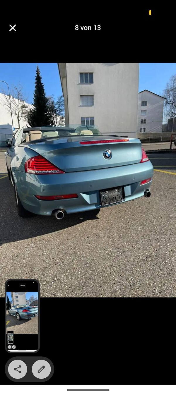 BMW Automobili: BMW 6er Cabriolet 630i – Usato da Niederuzwil venduto da lak_n52k 4