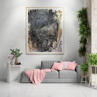 Originales abstraktes Gemälde in Öl auf Leinwand 150x120cm