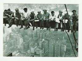 Postkarte Sky-Breakfast New York City Tushita