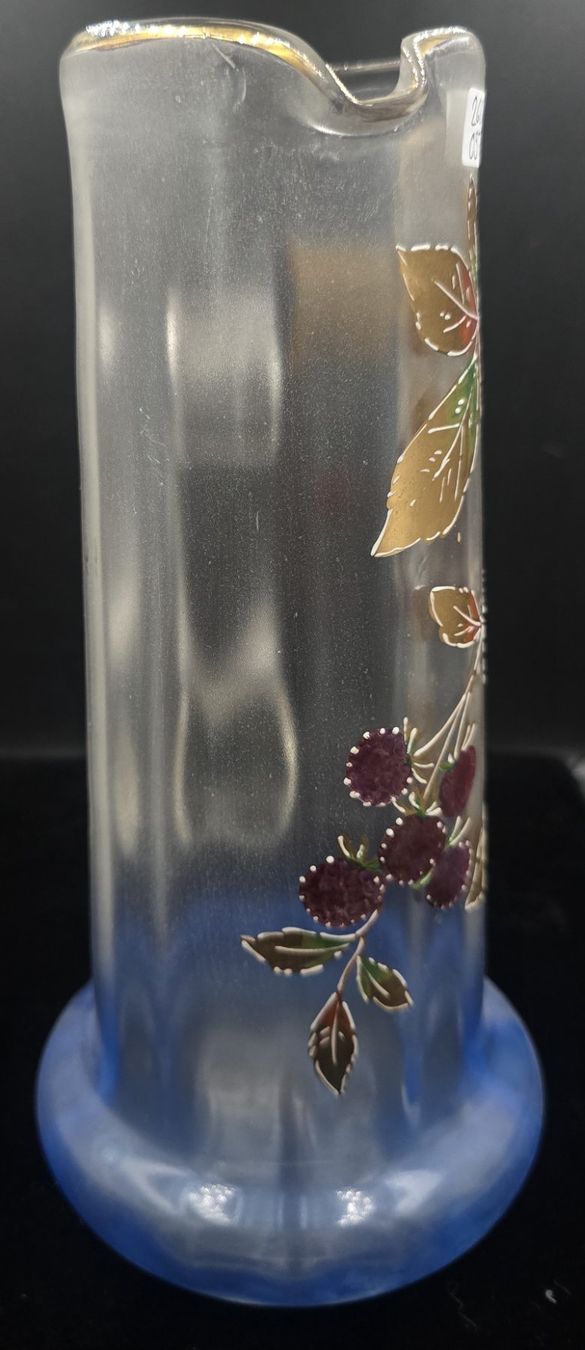 Caraffe: Antike, handbemalte Glaskanne im Jugendstil – Usato da Rorschacherberg venduto da snOOpydOg11 2