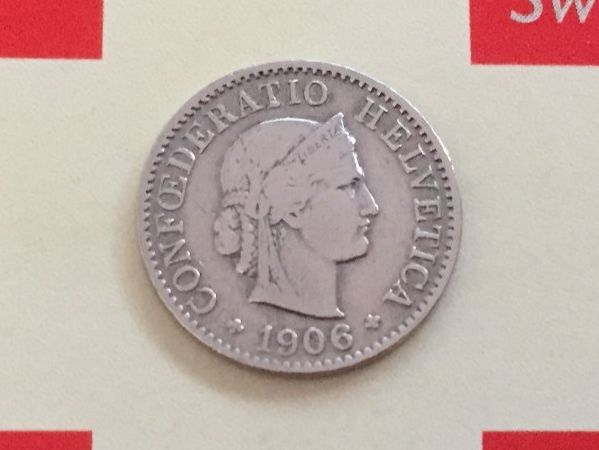 Tutti le monete: 5 Rappen 1906 ss+, nur 3,0 Mio! – Usato da Elsau venduto da herbybay