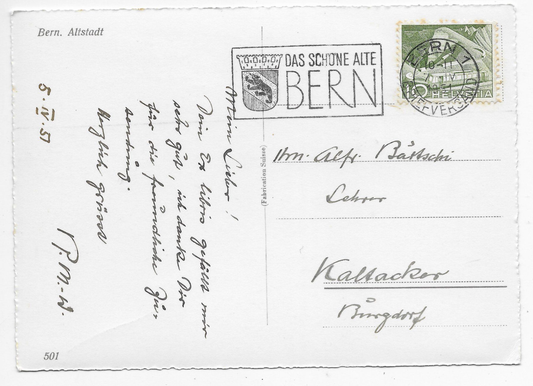 Cartoline postali: Bern Altstadt – Usato da Hefenhofen venduto da Richsalz 1