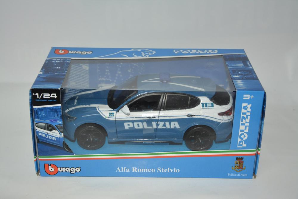 Alfa Romeo Stelvio Polizia , Bburago , 1:24