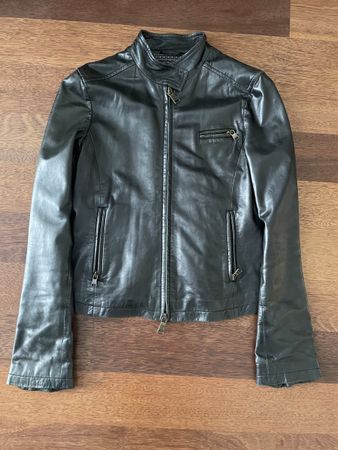 Lederjacke Marc O’Polo, Grösse 34, Schwarz