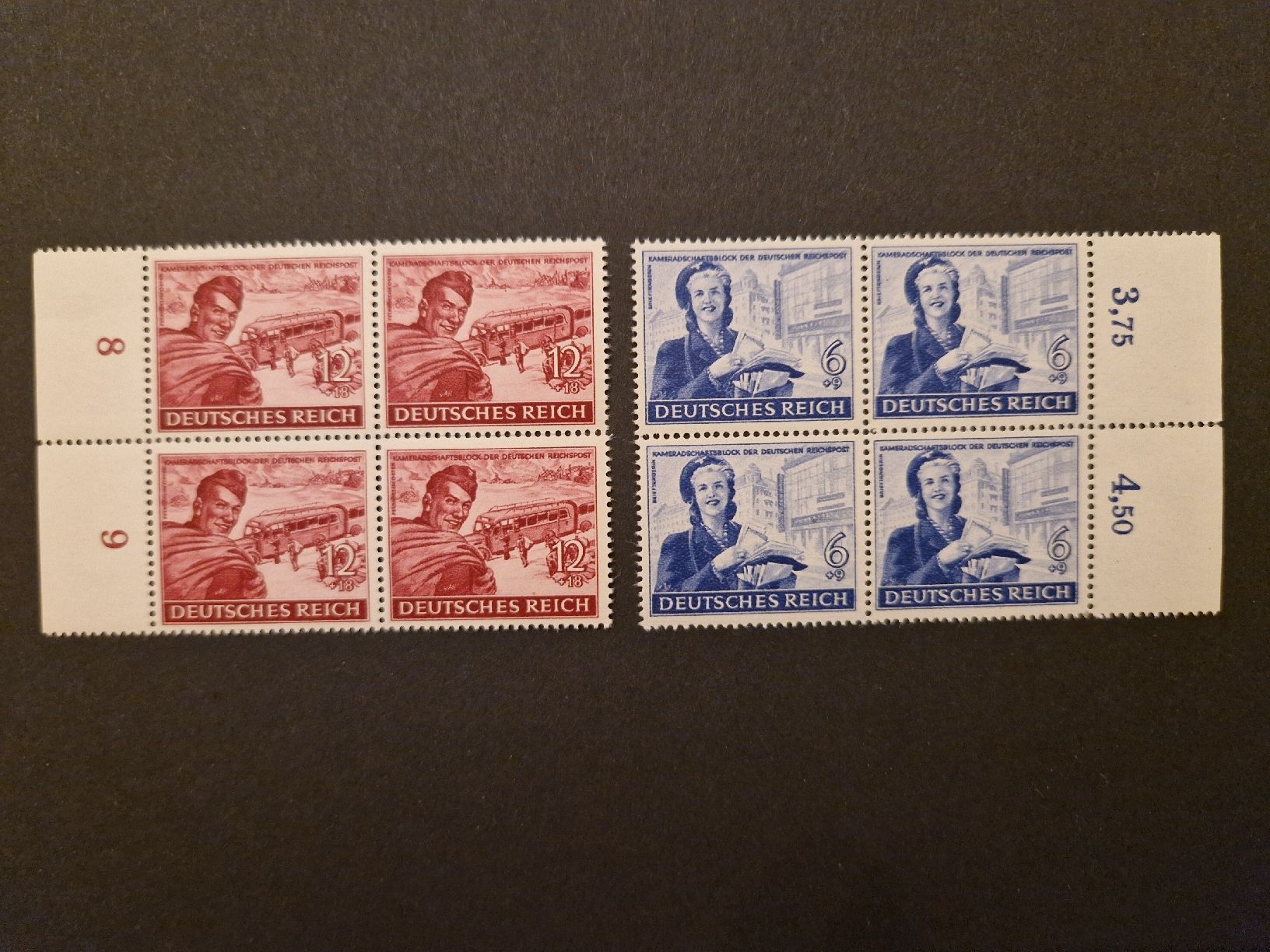 Alle Briefmarken: Deutsches Reich Viererblock Briefmarken postfrisch – Neu (gemäss Beschreibung) aus St. Gallen von Enrico_SG