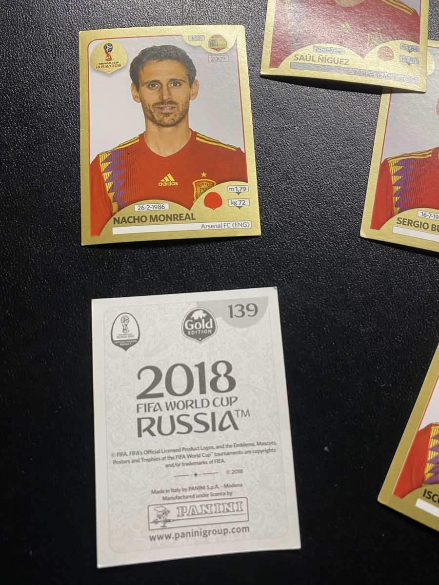 Panini Carte collezionabili: 7 vignettes Panini FIFA Russie 2018 Espagne  – Usato da Gland venduto da Fanfan479 1