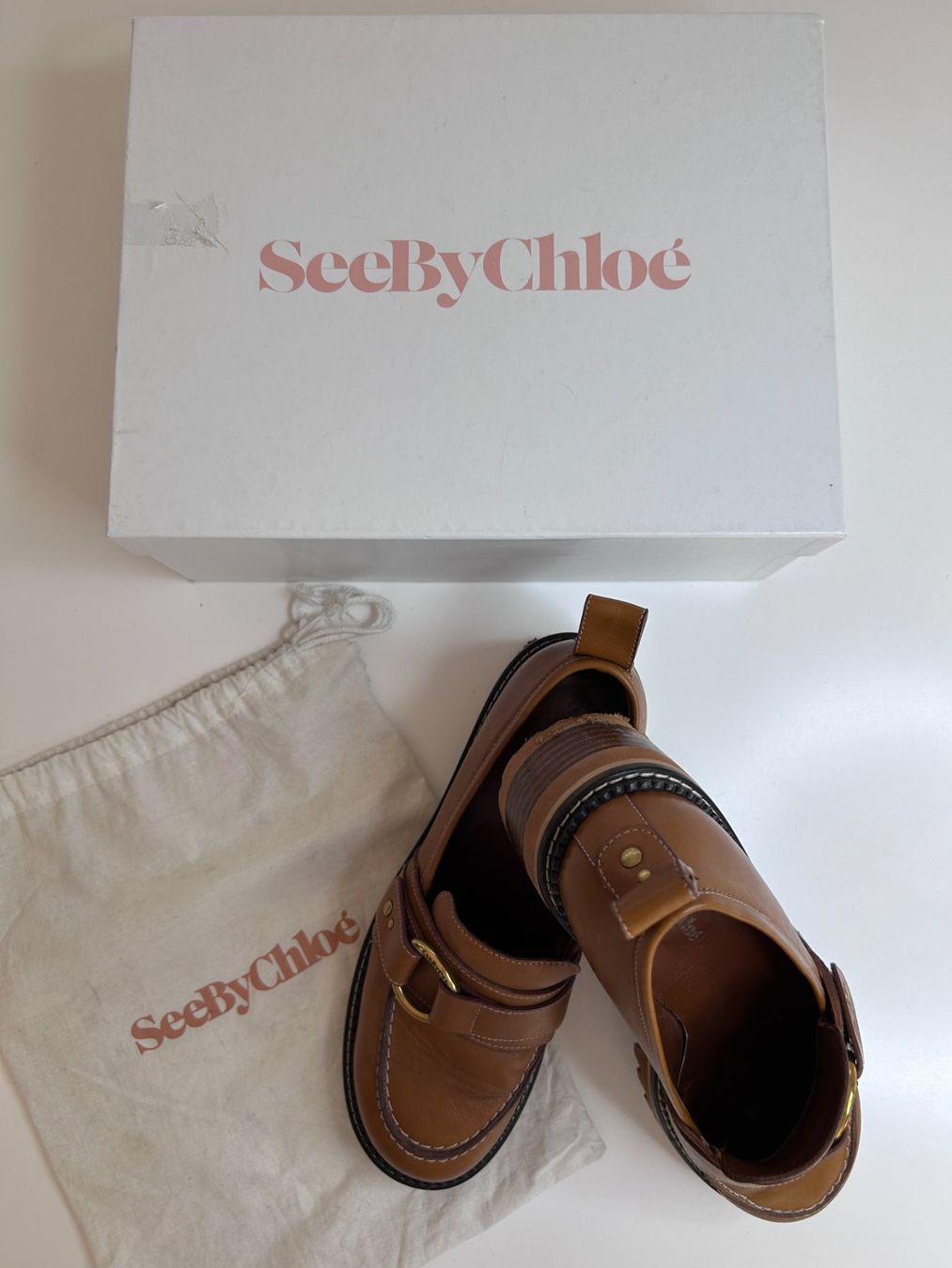 Chloé Scarpe da donna: See by Chloé Leather Loafers – Usato da St. Gallen venduto da look-twice 1
