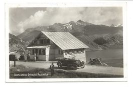 Grimsel (BE/VS) Restaurant Passhöhe - Oldtimer Auto - 1927