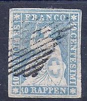 RAPPEN No. 23Cb avec 4 marges blanches