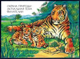 RUSSLAND SOWJETUNION BLOCK TIEGER 1992 GESTEMPELT - AA54