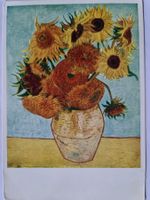 Sonnenblumen Postkarte, Van Gogh Briefmarke Ungarn