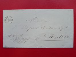 1860, Brief von "LE-PONT" nach SENTIER, INHALT KT.WAADT !