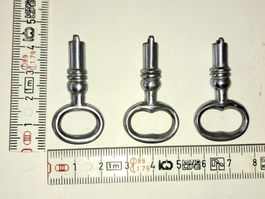 3 schöne antike Uhrenschlüssel, 4.2cm (LOT532#MBS3)