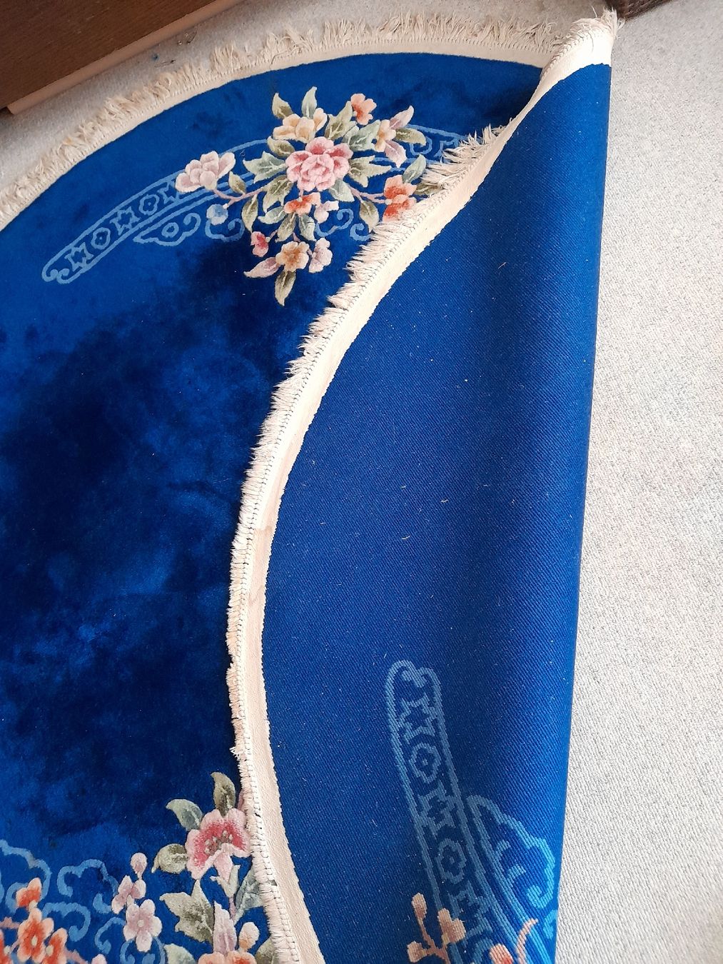 Tappeti: Blauer Orientteppich, rund, Fransen, Vintage, Top Zustand – Usato da Hinwil venduto da Ehretstock8 2