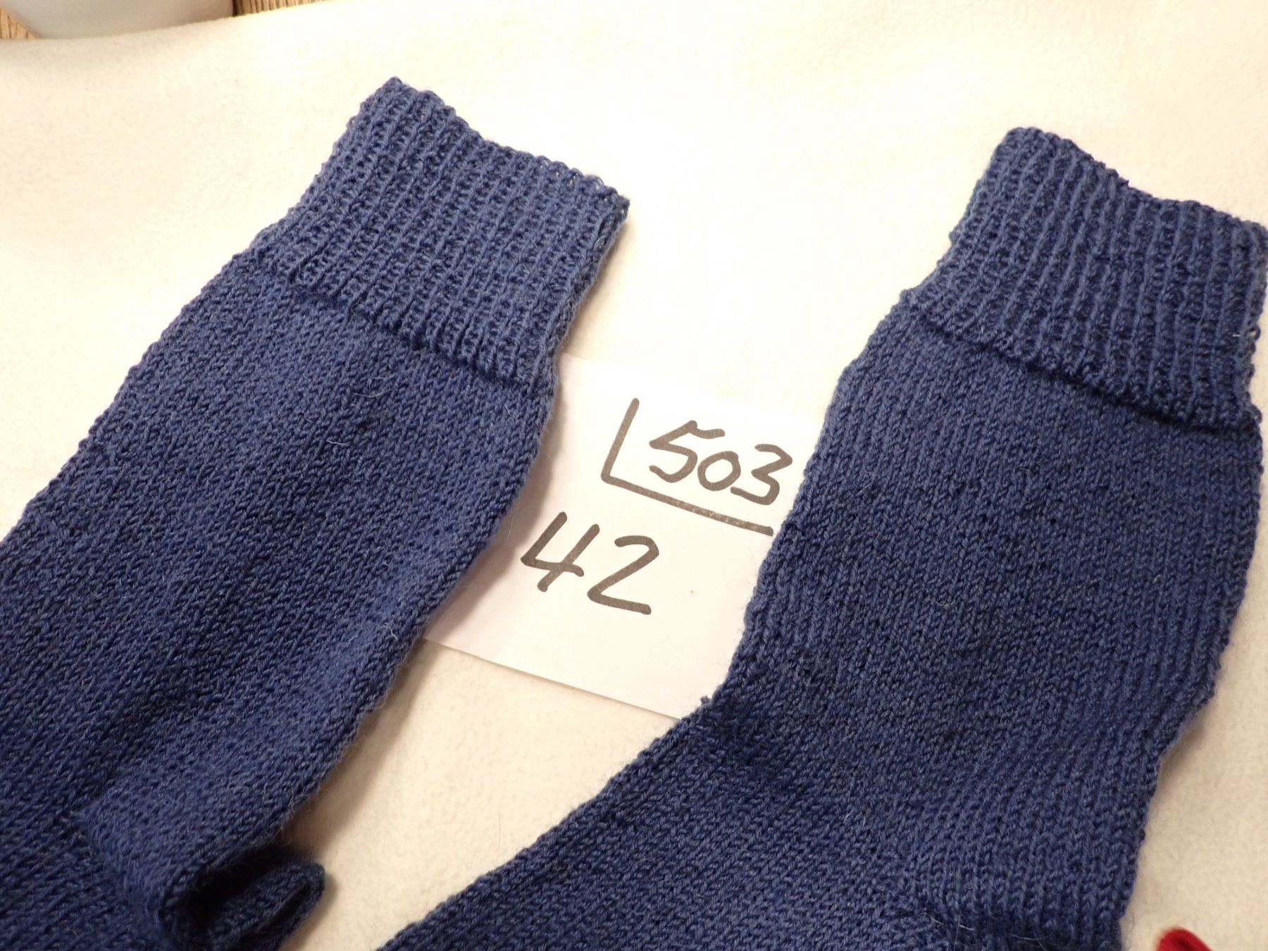 Calze: Handgestrickte Wollsocken  Gr.42      (503) – Nuovo e nell'imballaggio originale da neuenhof venduto da Caterchen 1
