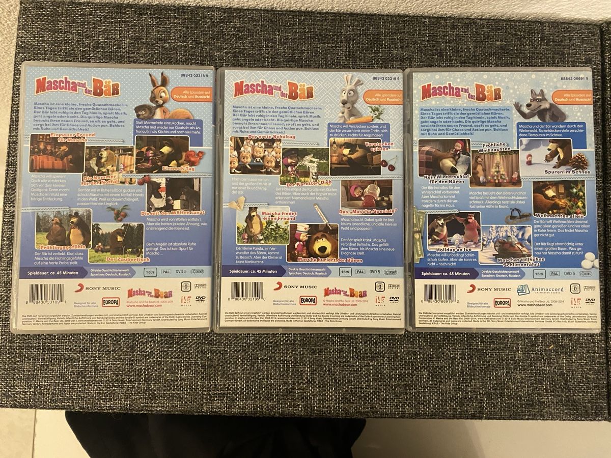 Tutti i DVDs: Mascha und der Bär 1-3 – Usato da Leibstadt venduto da Shopcity 1