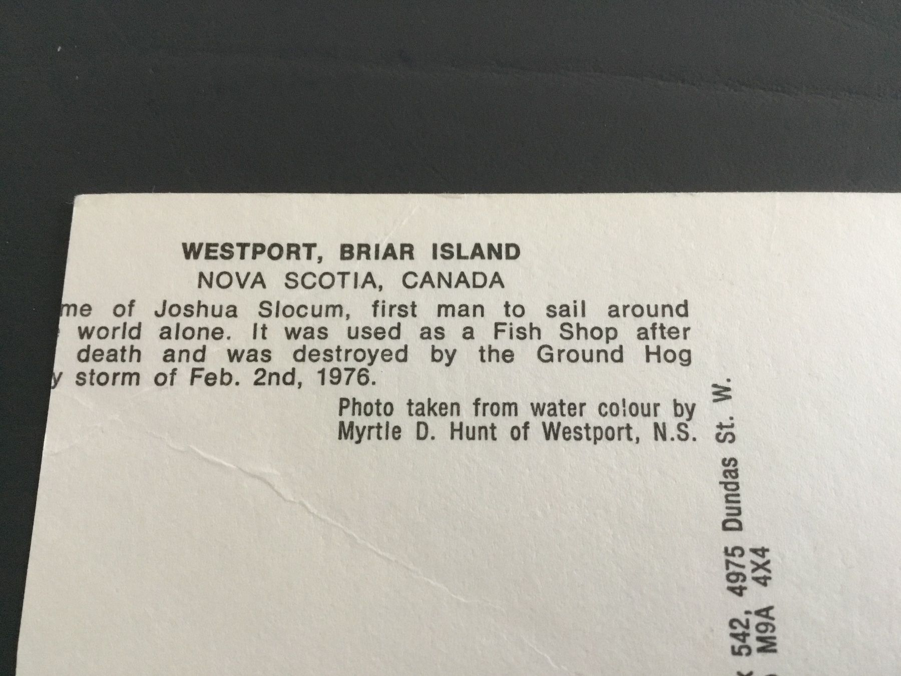 Cartoline postali: Kanada, Westport Briar Island – Usato da Kerzers venduto da Georges3210 2