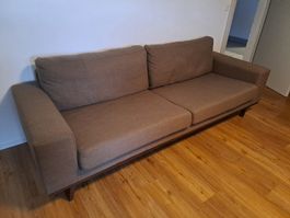 Gemütliches Sofa, 4-Sitzer, braun, guter Zustand