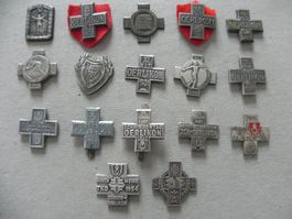 Medaille 17 Sport Abzeichen Brosche Oerlikon ZH 1922 - 1954