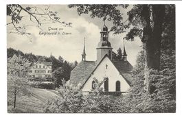 Gruss aus Hergiswald bei Luzern - Kapelle - Gasthaus um 1920
