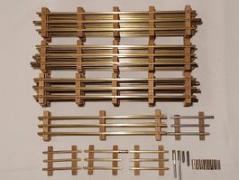 Buco Schienen-Set aus Messing Dreileiter in Spur 0