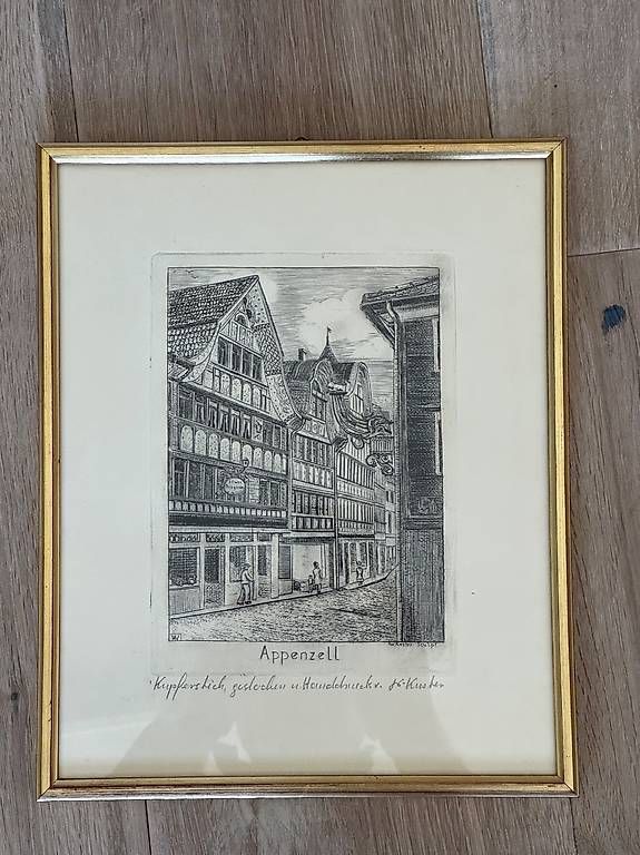 Stiche: Kupferstich Appenzell – Gebraucht aus Appenzell von IMA9056