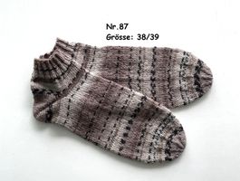 Sneaker - Socken handgestrickt  Gr.38/39  Nr.87