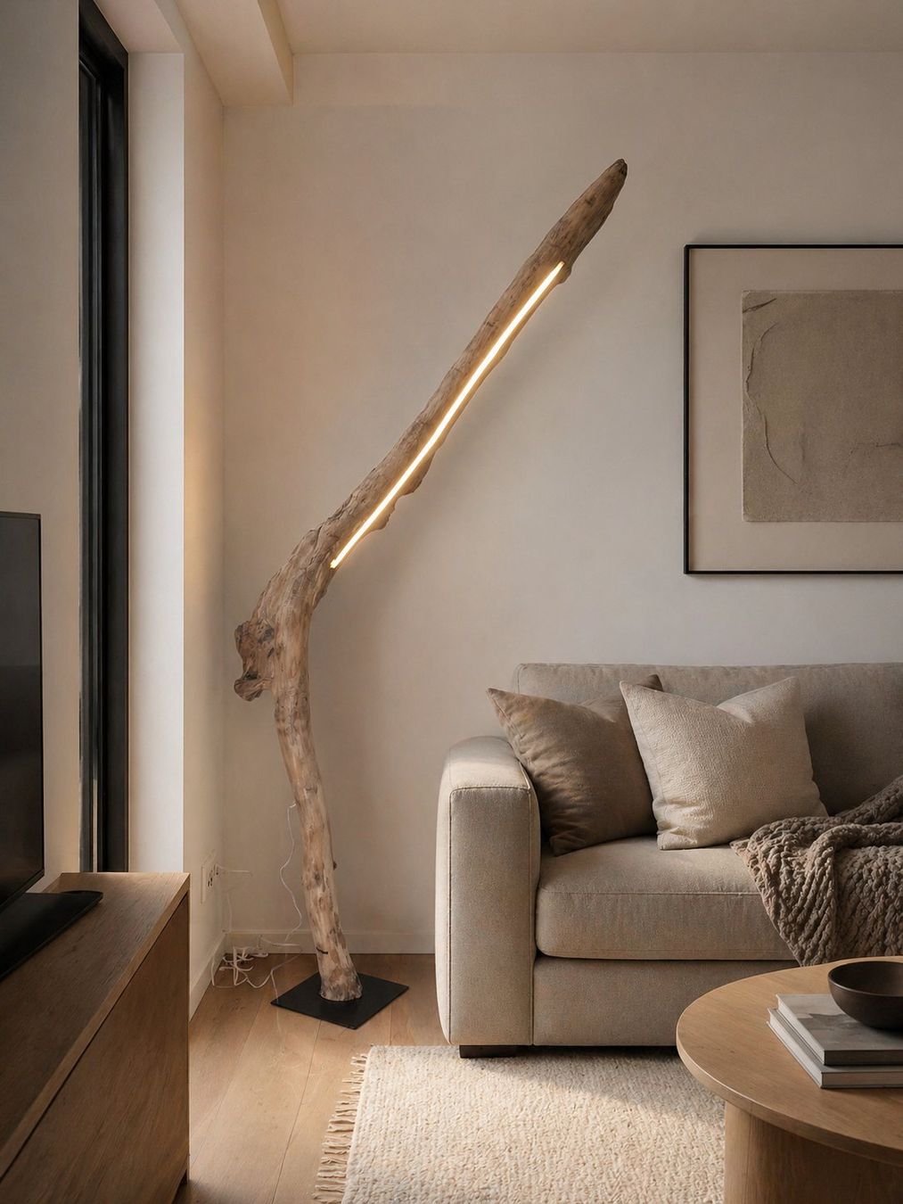 Lampade: Schwemmholz-Leselampe "Arcwood Light" – Nuovo e nell'imballaggio originale da Egnach venduto da Oldwoodstyle 1