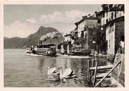 Gandria Lago Lugano battello schiff boot G