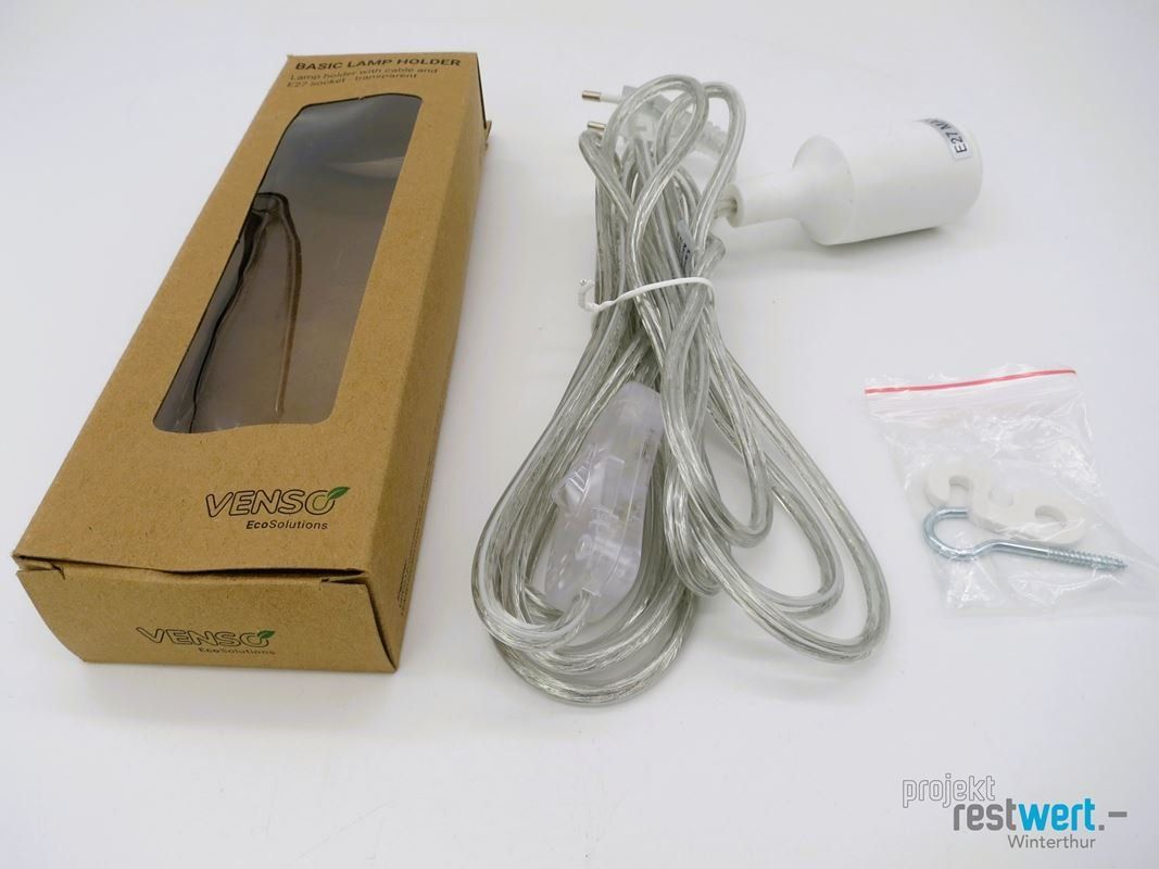 Lampade: VENSO E27 Lampenfassung mit 4m Kabel – Nuovo e nell'imballaggio originale da Winterthur venduto da Restwert_Winterthur 1