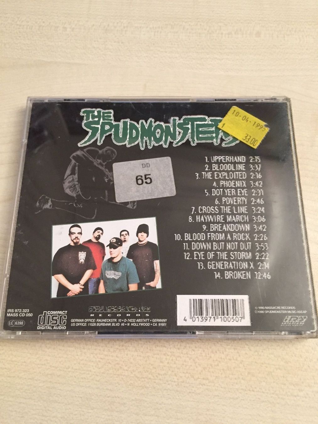 CD: The Spudmonsters - No Guarantees – Usato da Rüti ZH venduto da alumedien 1
