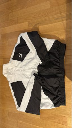 Veste de survêtement vintage noir et blanc - Taille L