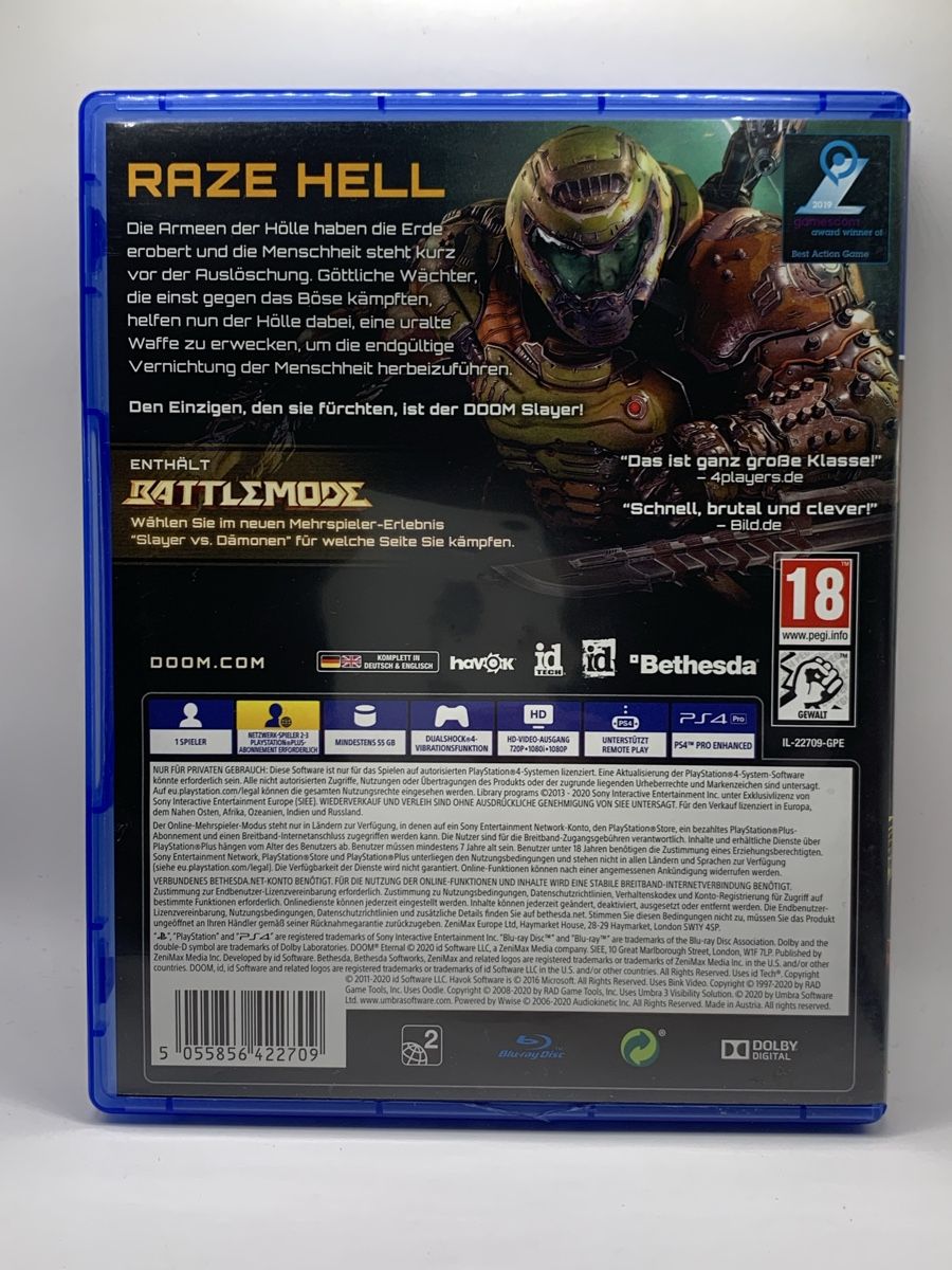 Sony Giochi: Doom Eternal - PS4  – Usato da Ostermundigen venduto da RG-Collector 1